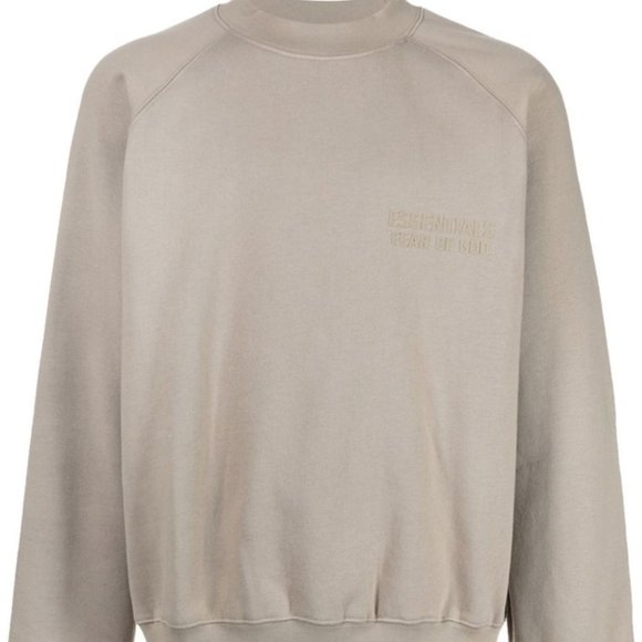 FEAR OF GOD ESSENTIALS chest-logo crewneck sweatshirt - Picture 1 of 5
